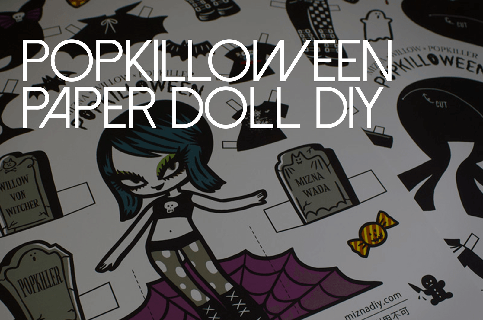 Popkilloween Paper Doll DIY