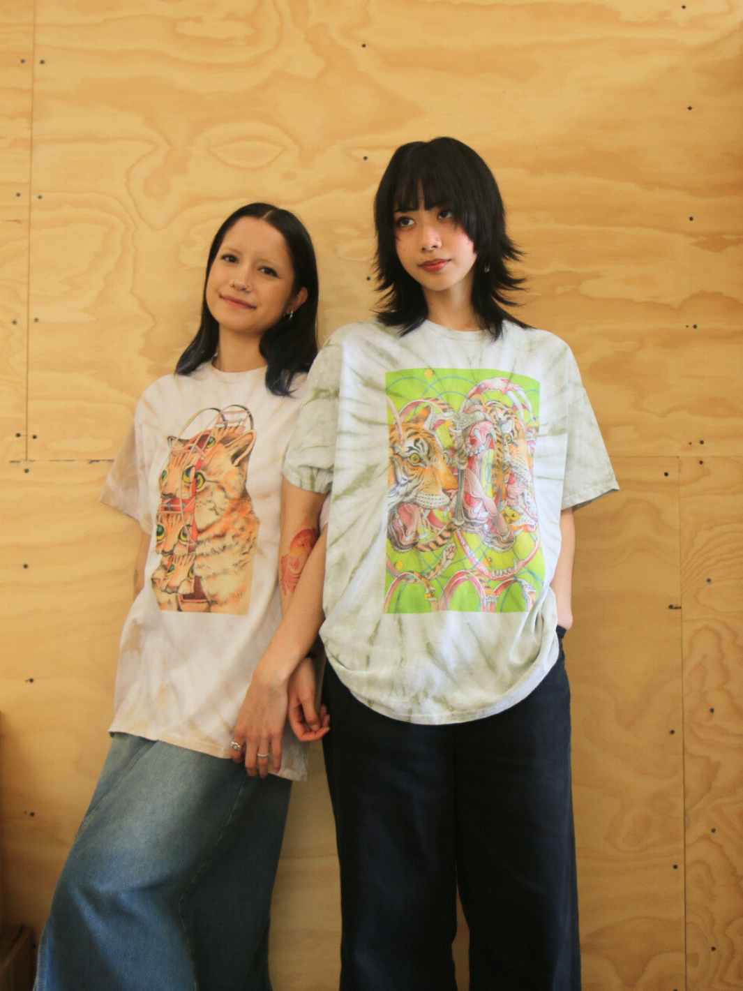 Popkiller Artist Series Shintaro Kago Tiger Factorization Tie Dye Classic T-shirt