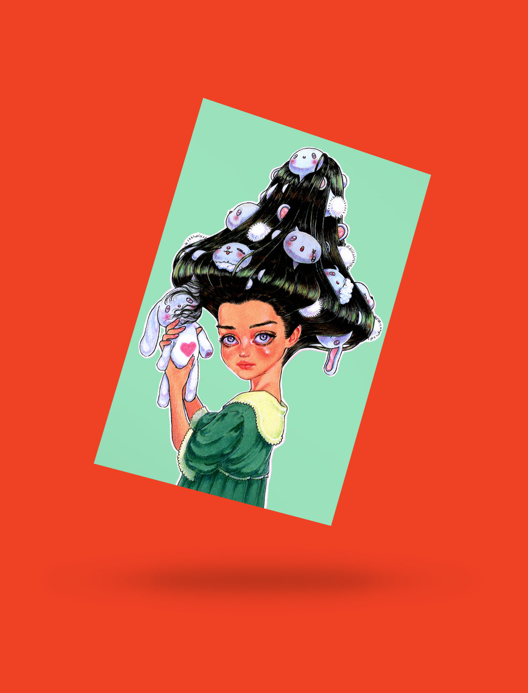 Popkiller Artist Series Cogumeli Mushroom Girl Postcard