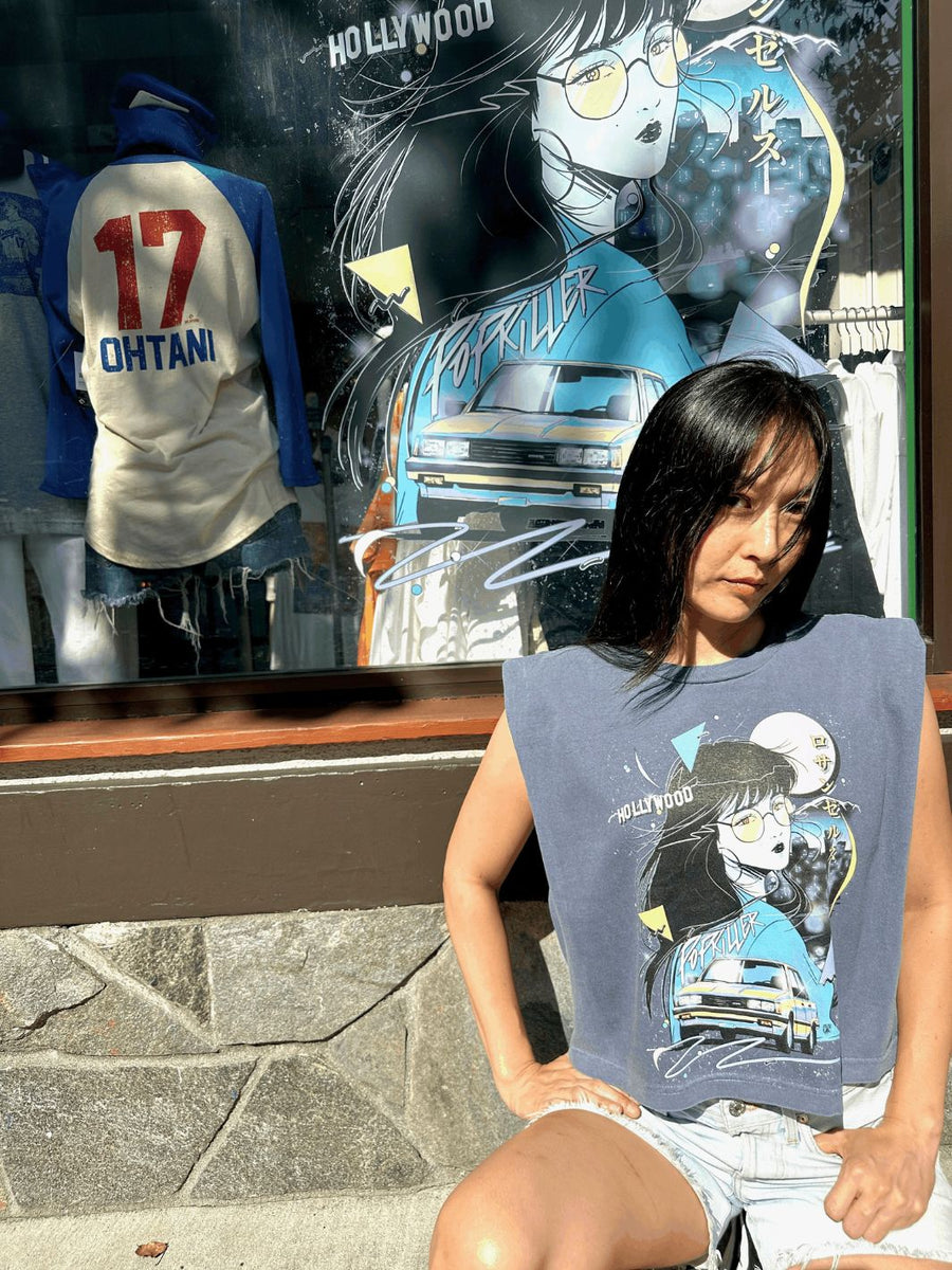 Popkiller Artist Series Mizucat Los Angeles Muscle Tee