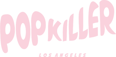 Popkiller pink logo, letters