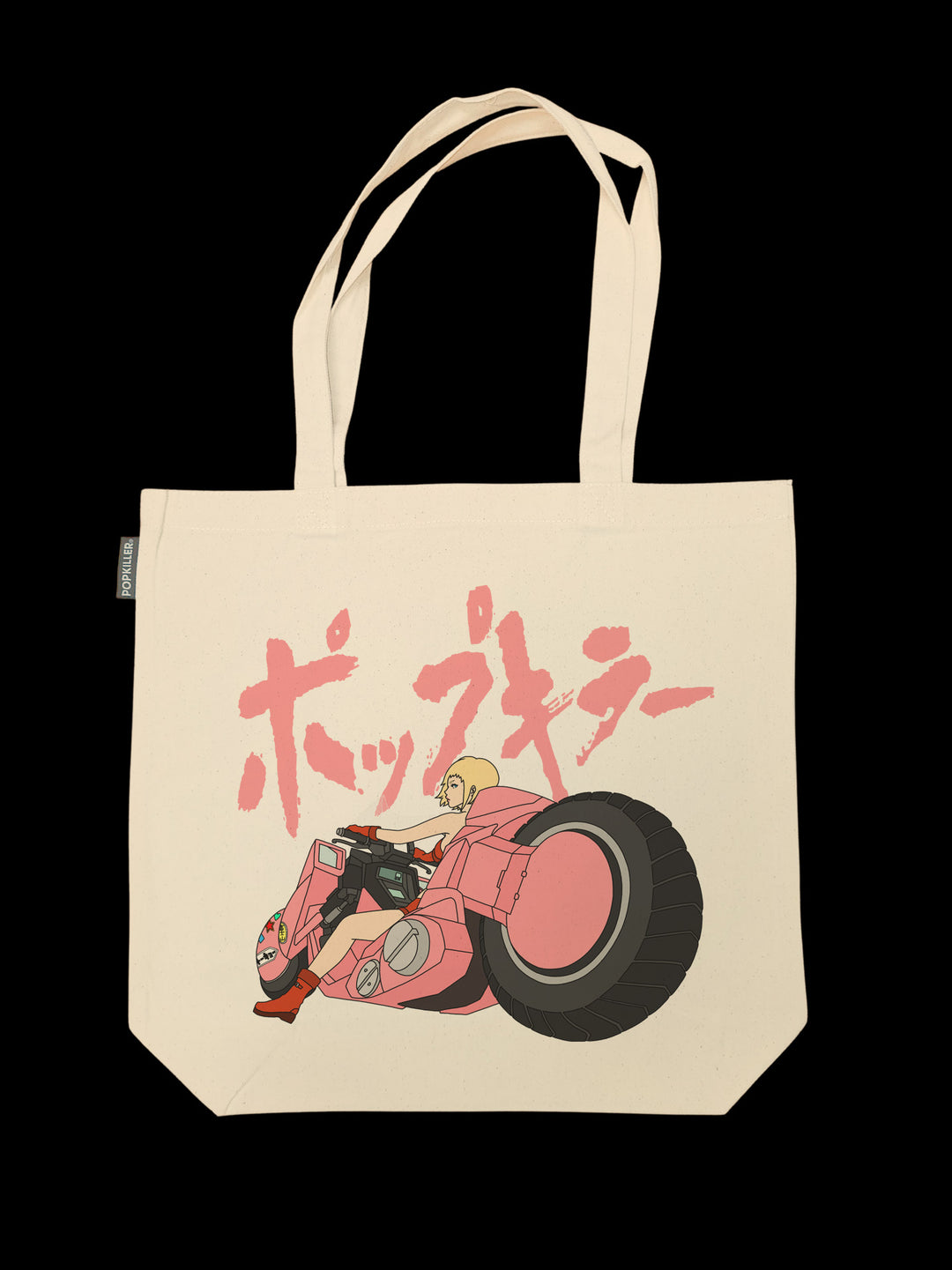 Popkiller Artist Series Sagaken Pink Motorcycle Tote Bag