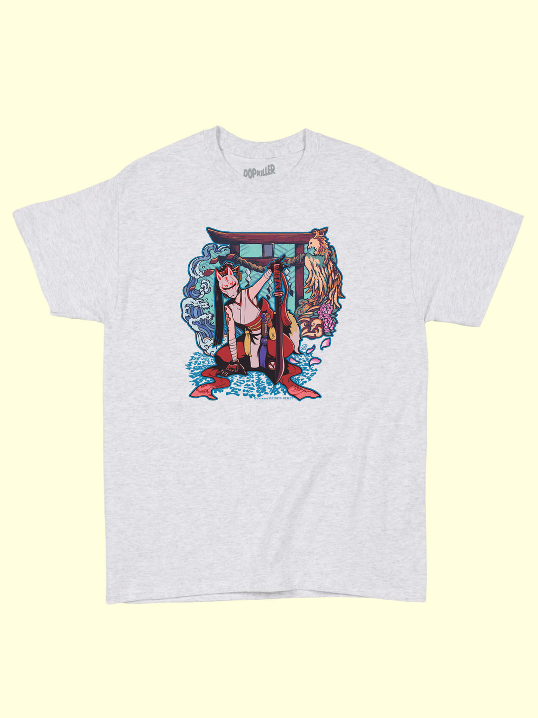 Popkiller Artist Series Crimson15 Kitsune Ninja Girl Classic T-shirt
