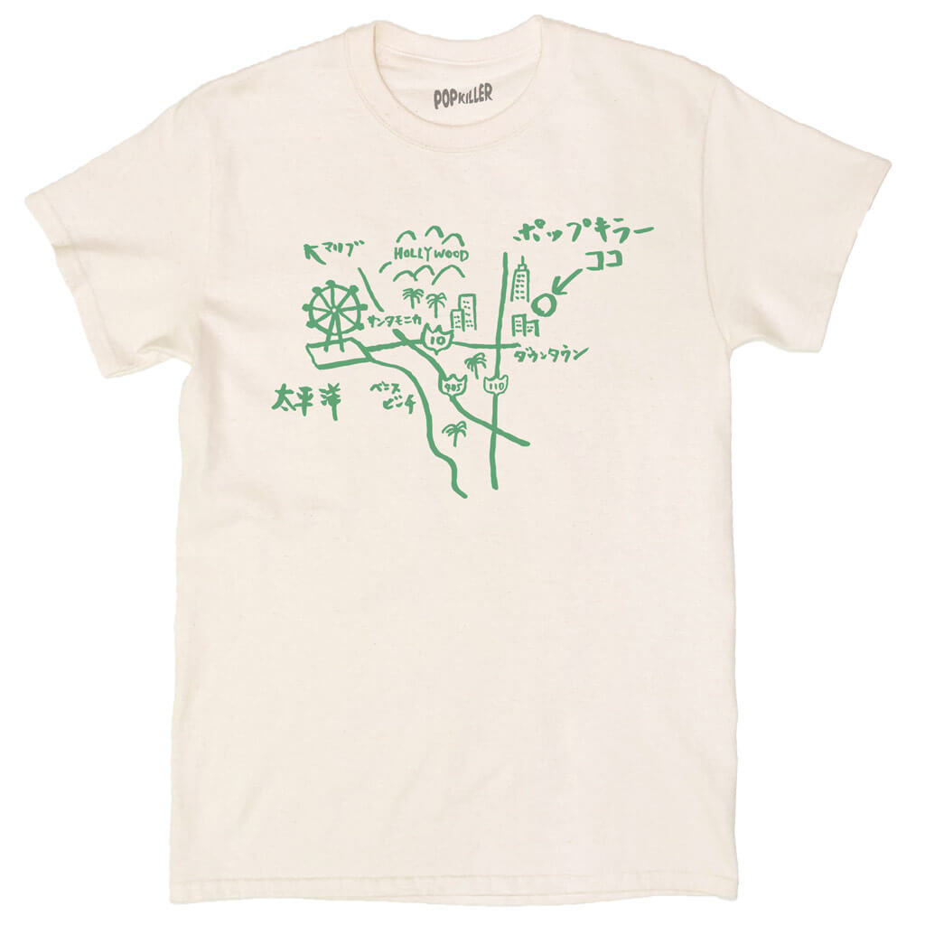 La Rakugaki Map Classic T-Shirt Natural / S, image size:1024x1024