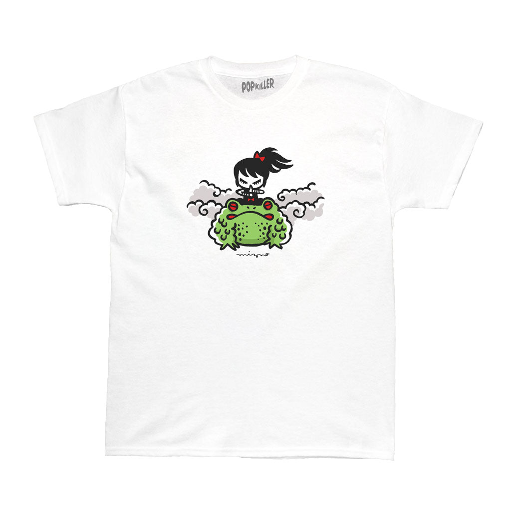 Anime ninja frog girl graphic t-shirt.