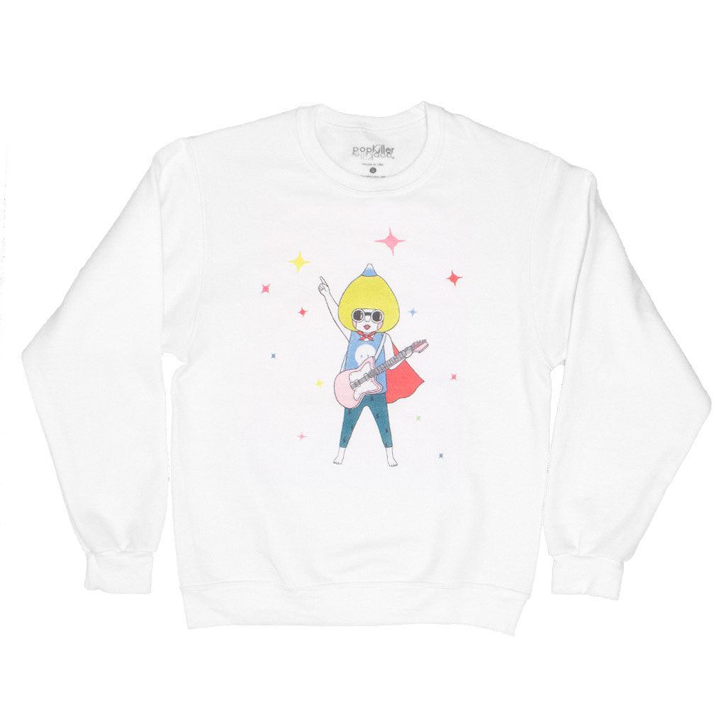 kraan Super goed gazon Popkiller Artist Series Naoshi Pop'n Roll Hero Pullover Sweatshirt