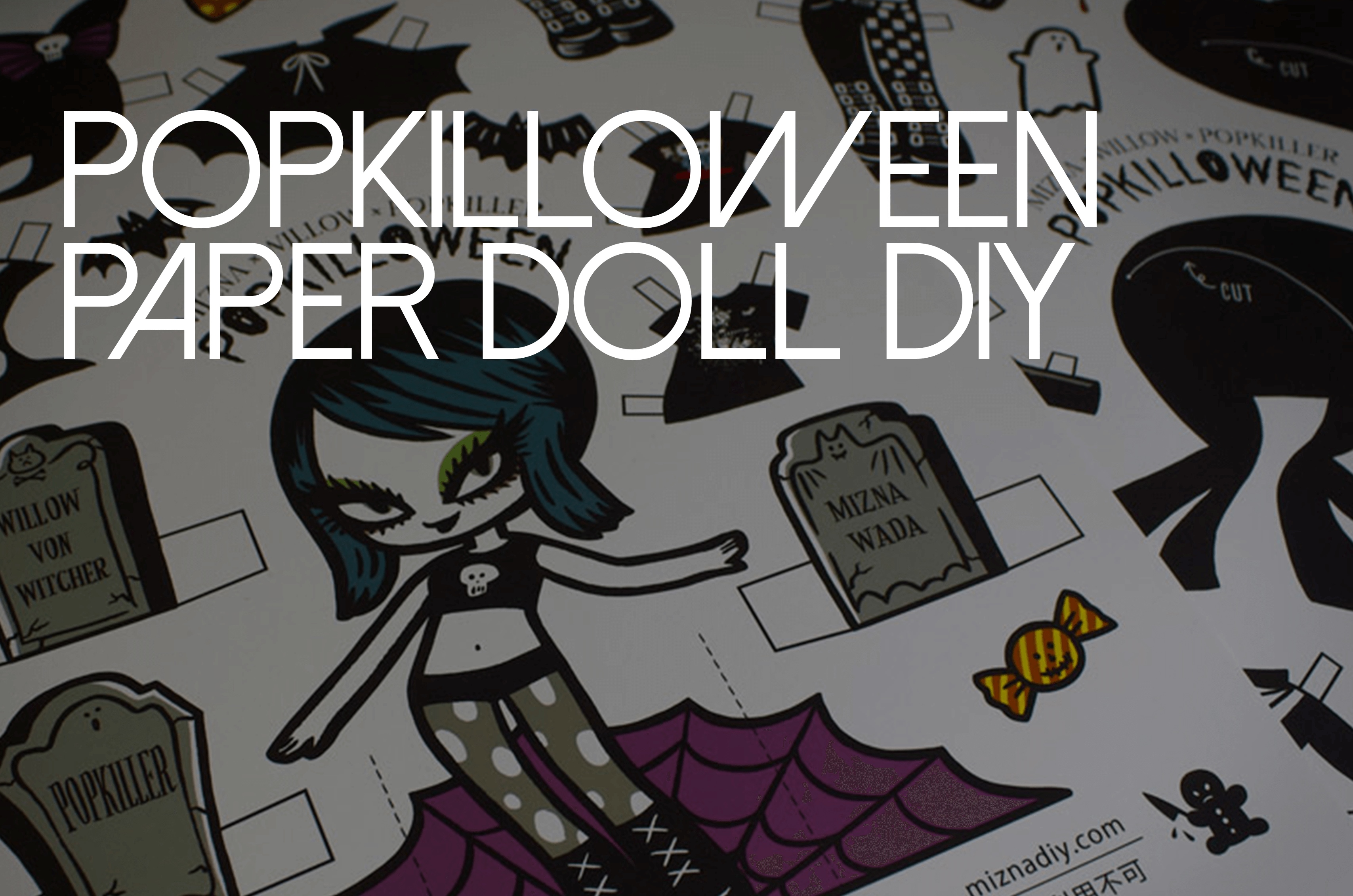 Popkilloween Paper Doll DIY
