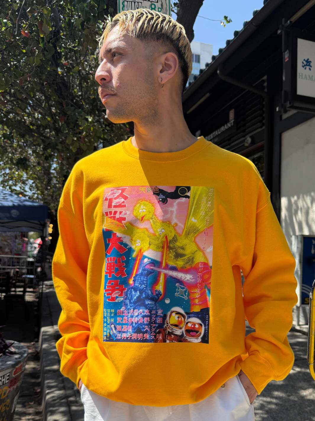 Popkiller Artist Series Todd Blackwood Street Kaiju Pullover Sweatshirt
