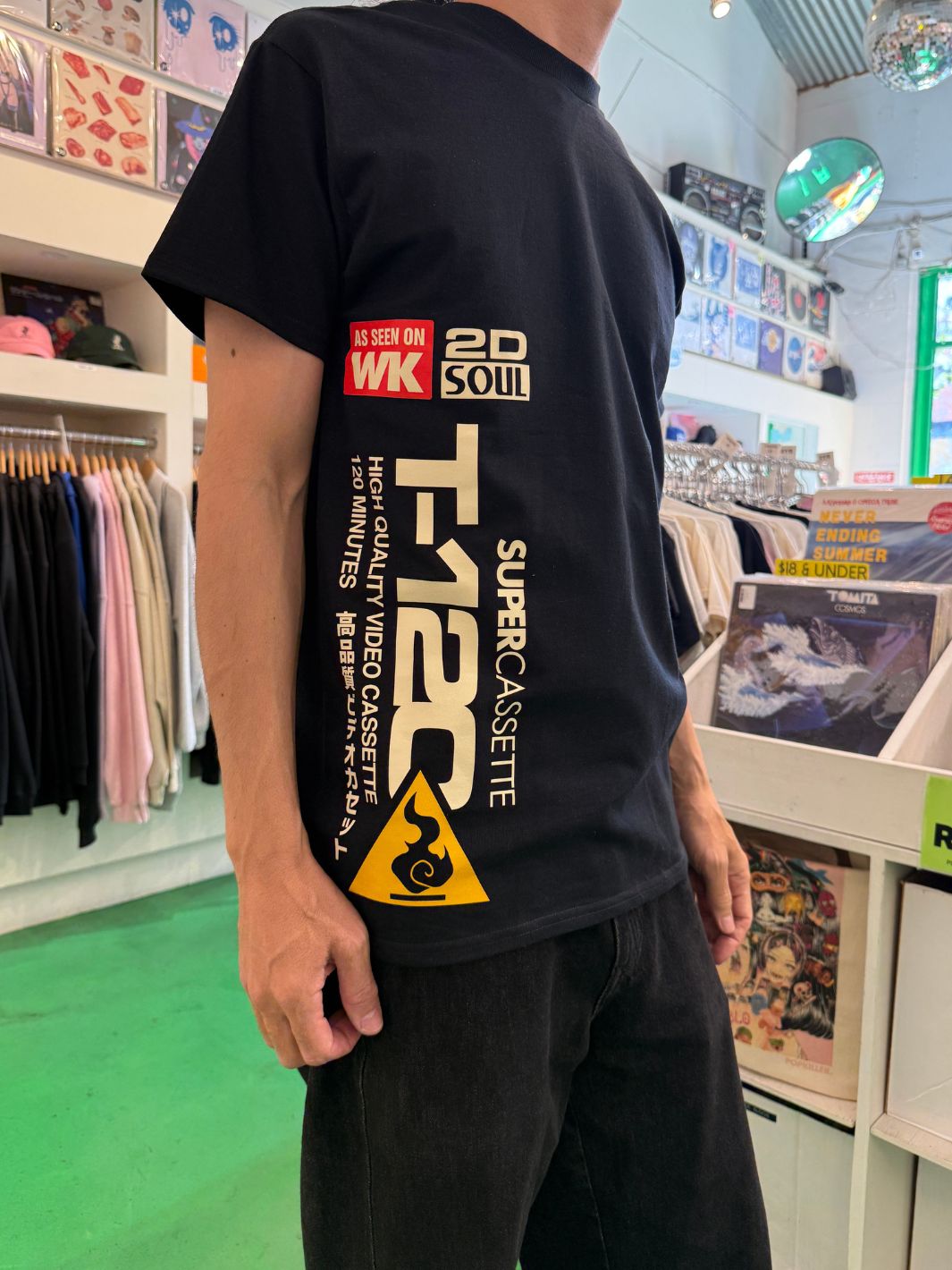 Popkiller Artist Series Warakami Vaporwave T-120 Super Cassette Classic T-shirt