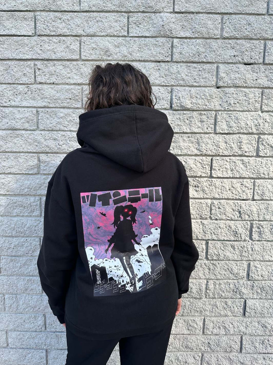 Popkiller Artist Series Sagaken Attacking Twin Tails Zip Up Hoodie