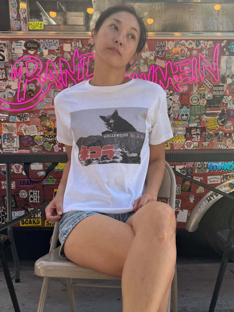 Popkiller Artist Series Kenji Mera Hollywood Meow Youth T-shirt