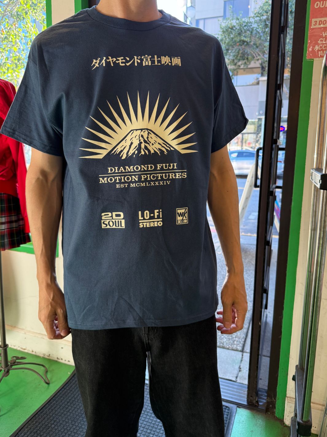 Popkiller Artist Series Warakami Vaporwave Diamond Fuji  Classic T-shirt