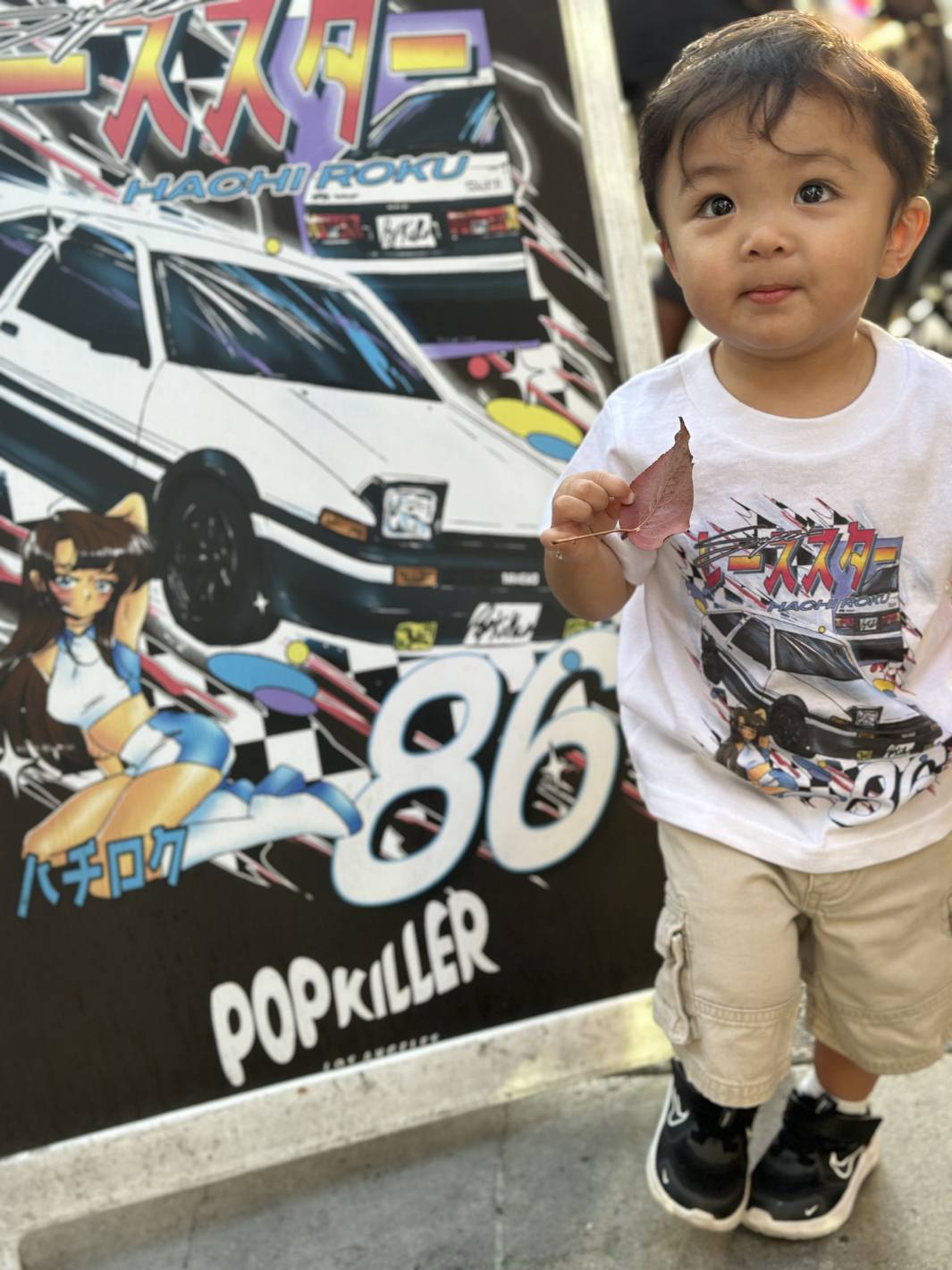 Popkiller Artist Series Mizucat Hachiroku Racing Kids T-Shirt