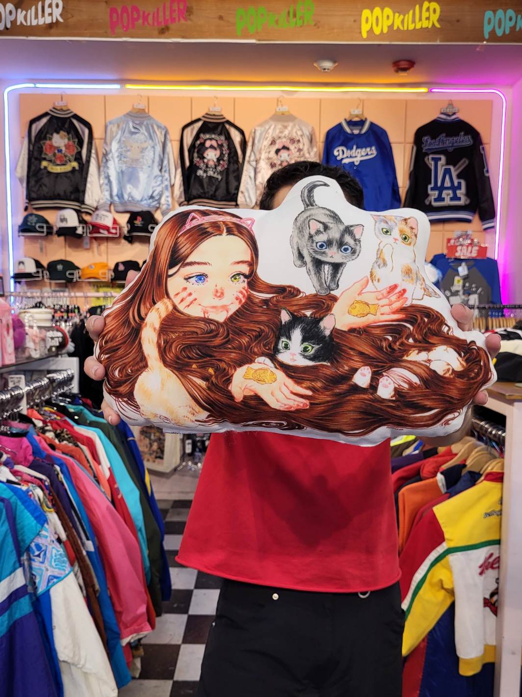 Popkiller Artist Series Cogumeli Kitty Pool Pillow