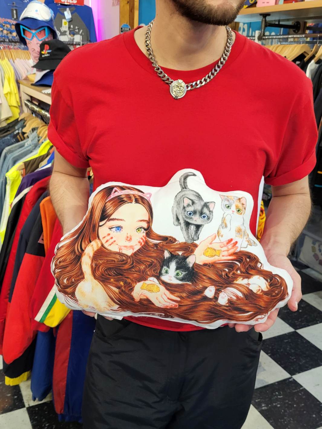 Popkiller Artist Series Cogumeli Kitty Pool Pillow