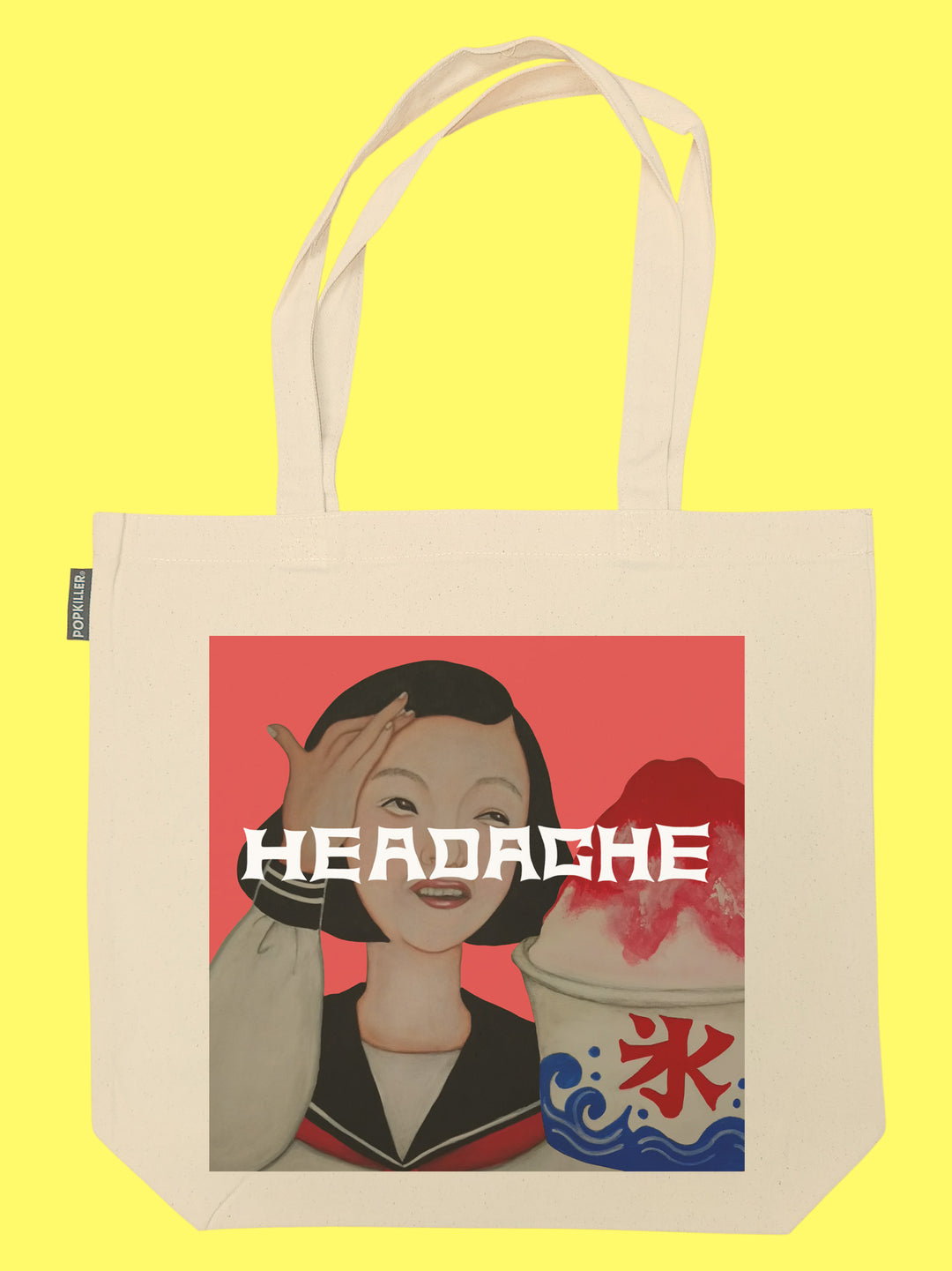 Popkiller Artist Series Aki Ijuin Headache Tote Bag