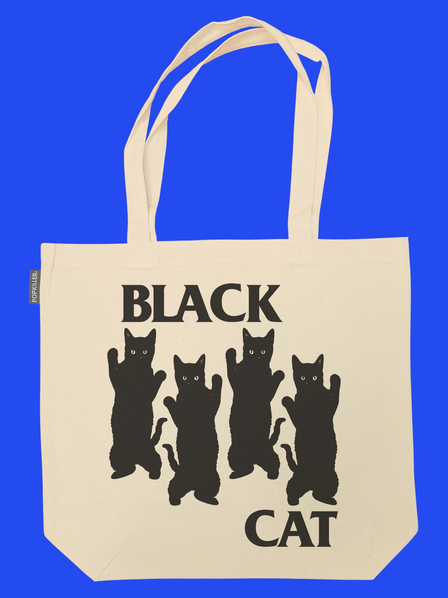 Black cat tote bag shop