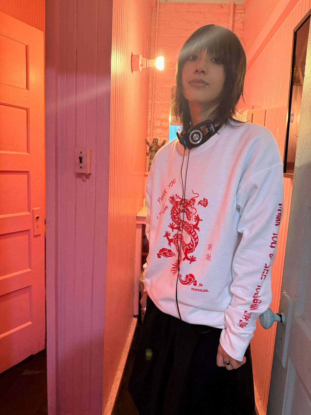 Chinese Dragon wtih Sleeve print Sweatshirt