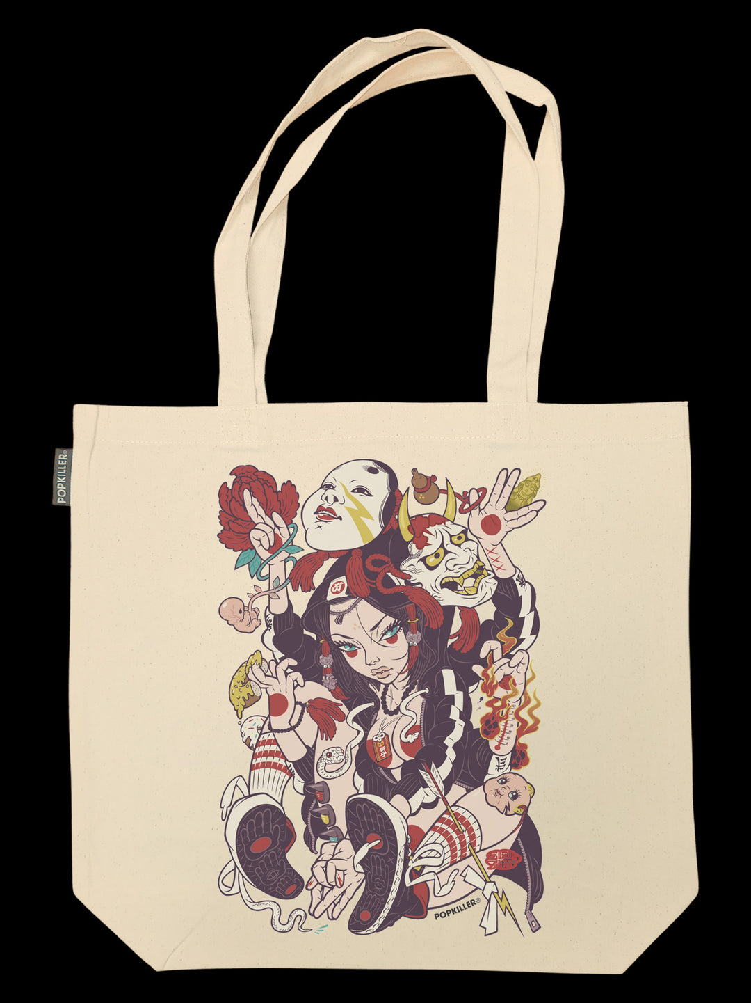 Popkiller Artist Series GRAPE BRAIN Asura Tote Bag