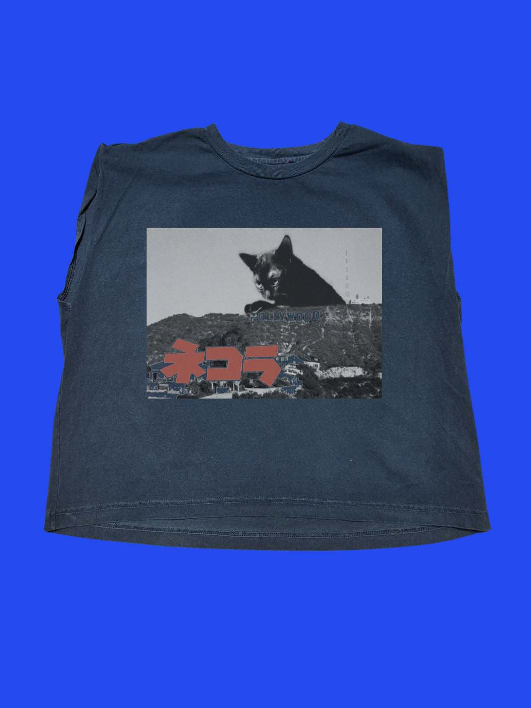 Popkiller Artist Series Kenji Mera Hollywood Meow Muscle Tee