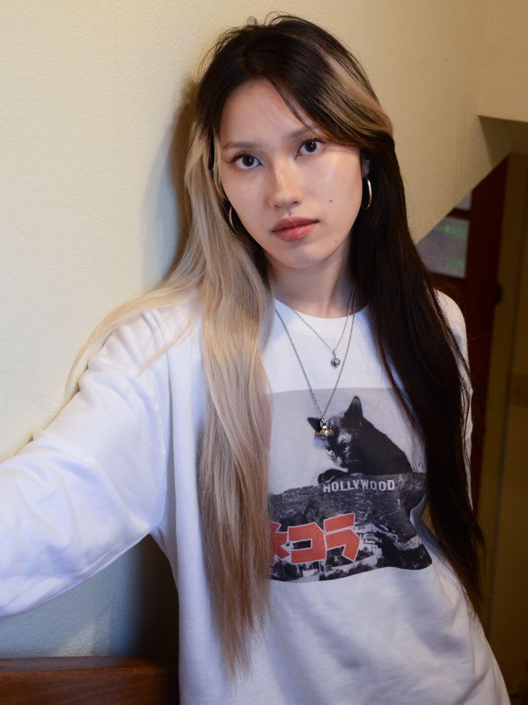 Popkiller Artist Series Kenji Mera Hollywood Meow Pullover Sweatshirt