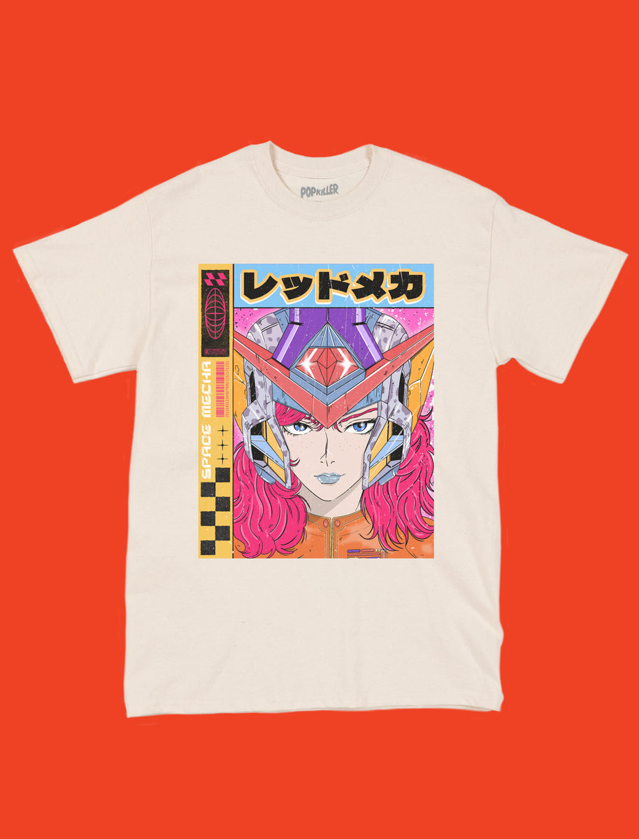 Popkiller Artist Series Jeremy Gdalia Red Mecha Classic T-shirt