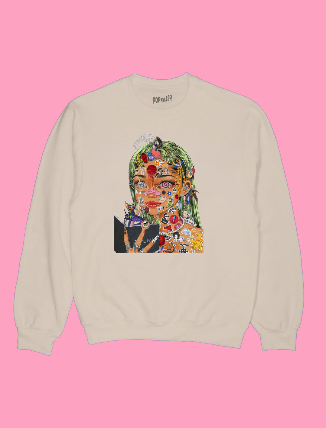 Popkiller Artist Series Cogumeli Manga Obsession Pullover Sweatshirt