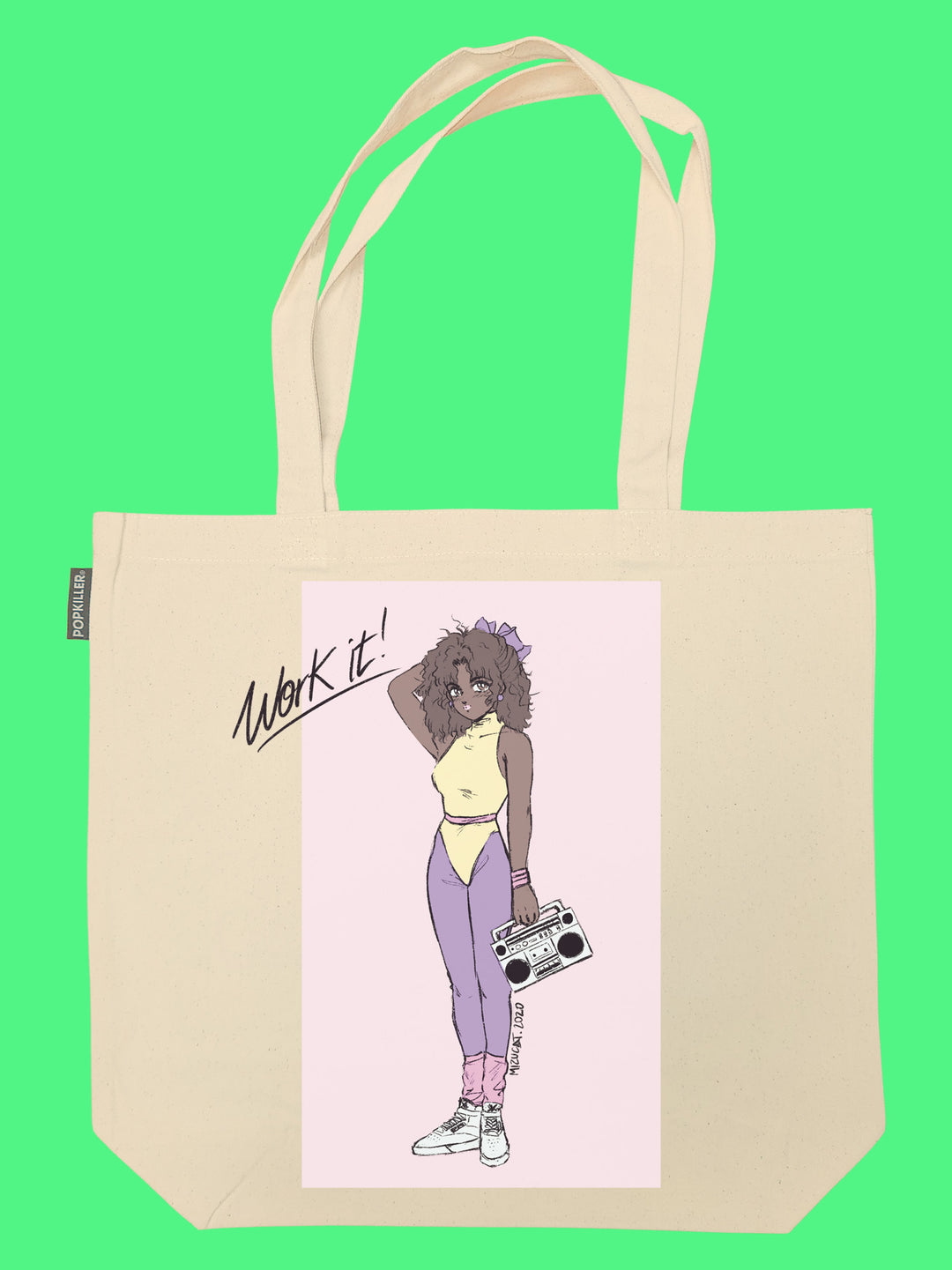 Popkiller Artist Series Mizucat Work It! Tote Bag