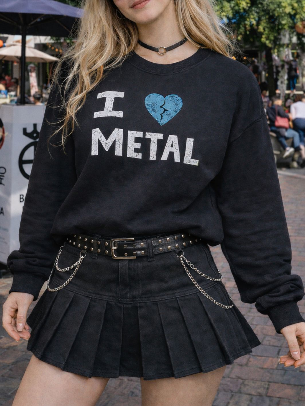 I Heart Metal Sweatshirt