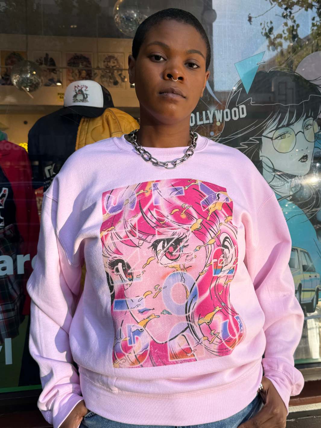 Popkiller Artist Series Jeremy Gdalia Girls Don't Cry Pullover Sweatshirt