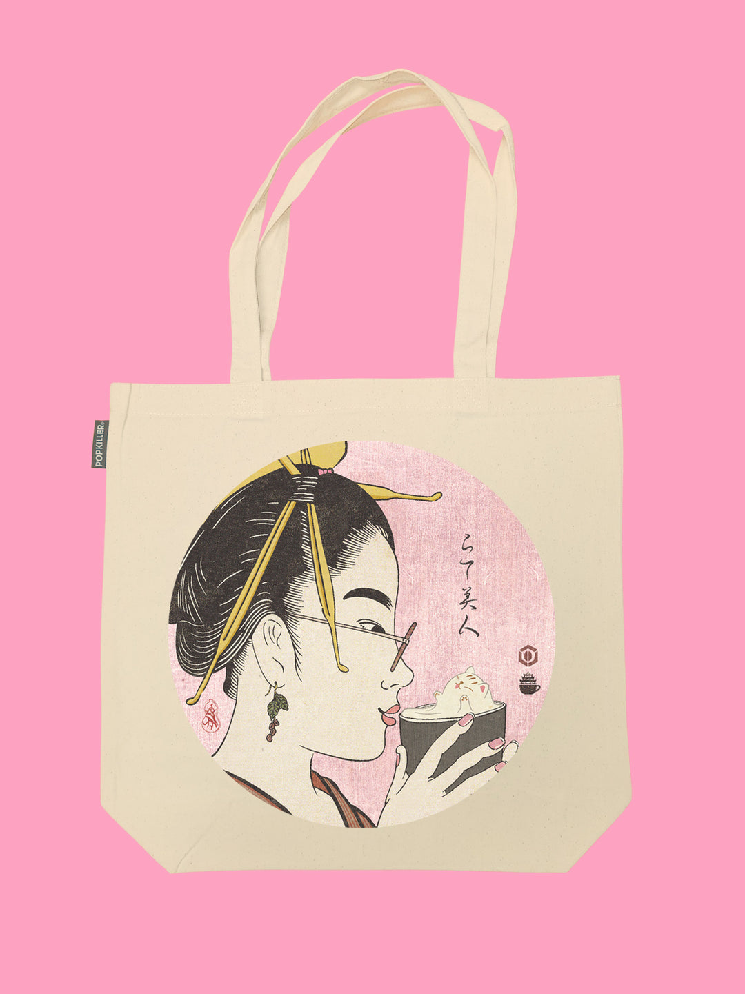 Popkiller Artist Series Street Hyakkei Latte Bijin One Tote Bag