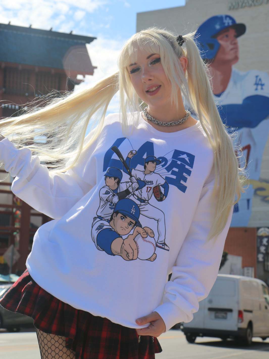 Popkiller Artist Series Sagaken Stars Of LA Pullover Sweatshirt