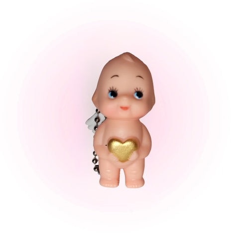 Keychain Heart Kewpie Doll
