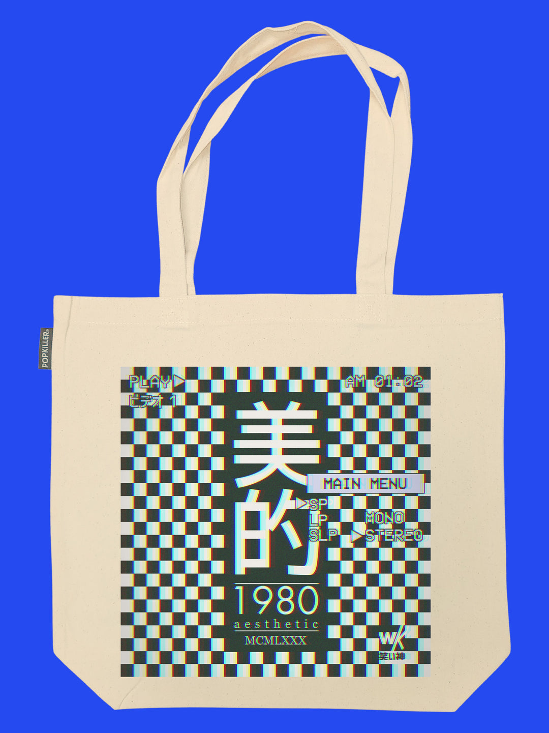 Popkiller Artist Series Warakami Vaporwave Aesthetic 1980 Tote Bag