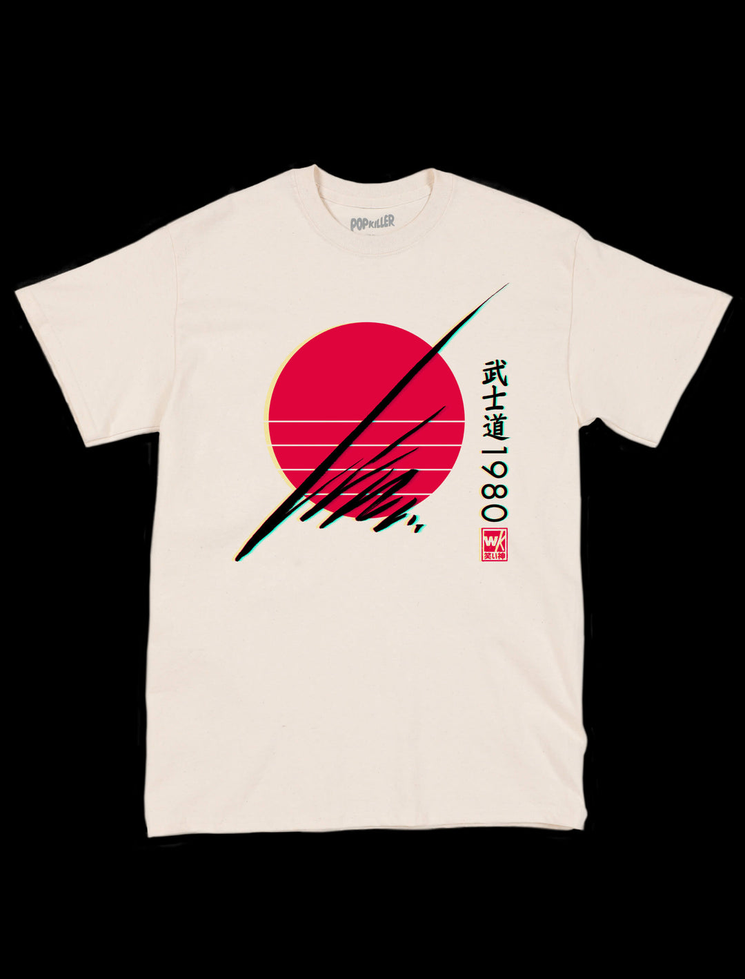 Popkiller Artist Series Warakami Vaporwave Bushido 1980 Classic T-shirt