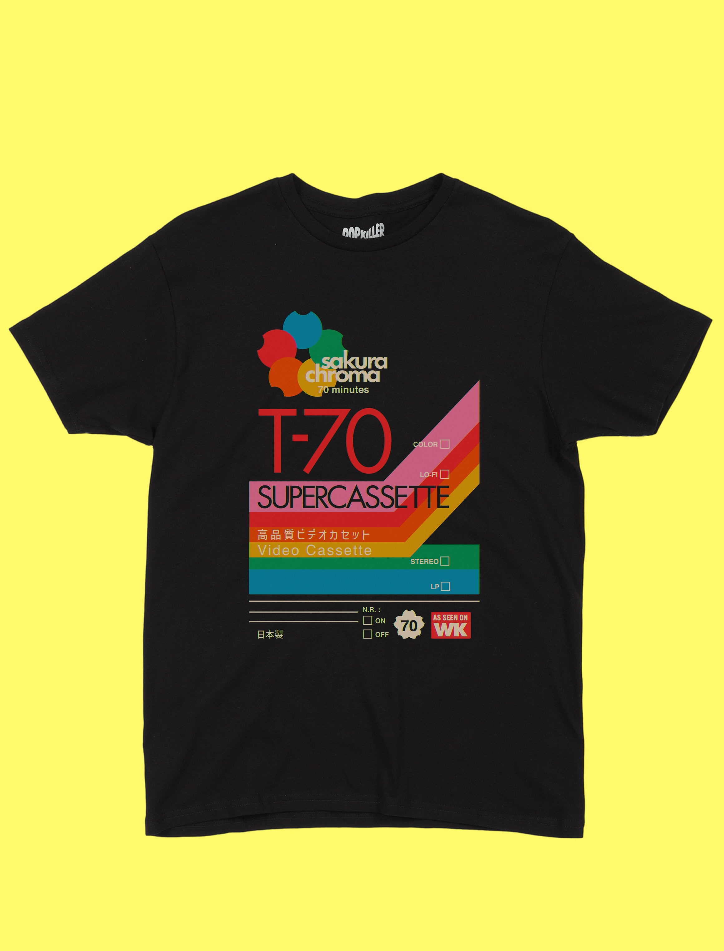 コラボレ Popkiller Artist Series Warakami Vaporwave Sakura Chroma Classic T-shi