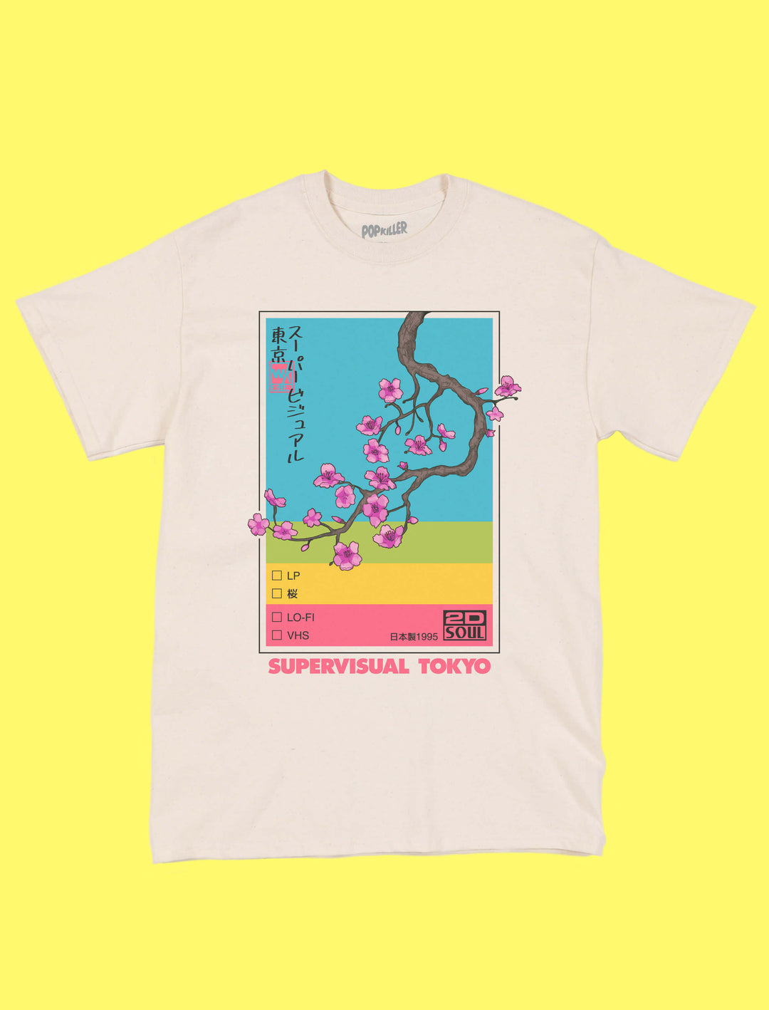 Popkiller Artist Series Warakami Vaporwave Supervisual Tokyo Classic T-shirt