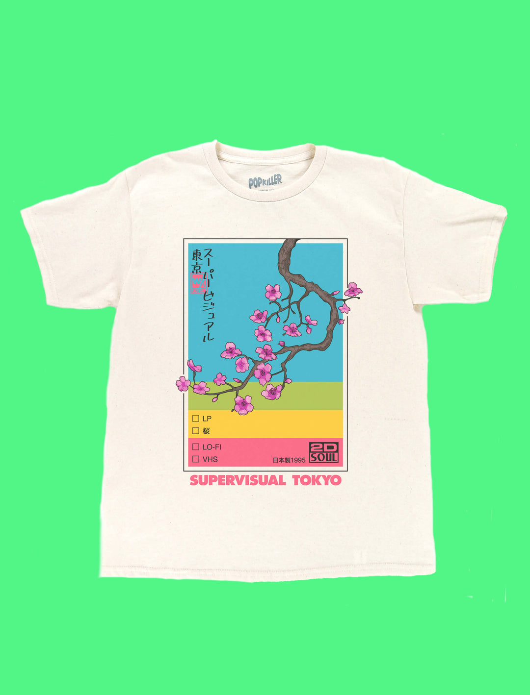 Popkiller Artist Series Warakami Vaporwave Supervisual Tokyo Youth T-shirt