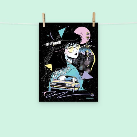 Popkiller Artist Series Mizucat Los Angeles Poster