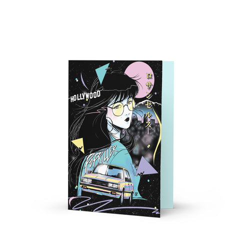 Popkiller Artist Series Mizucat Los Angeles Greeting Card