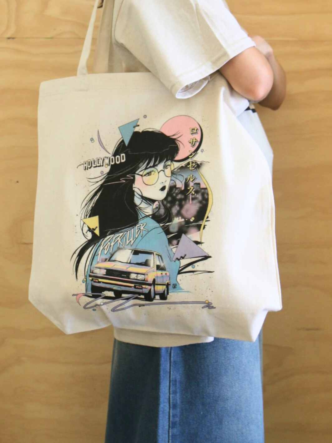 Popkiller Artist Series Mizucat Los Angeles Tote Bag