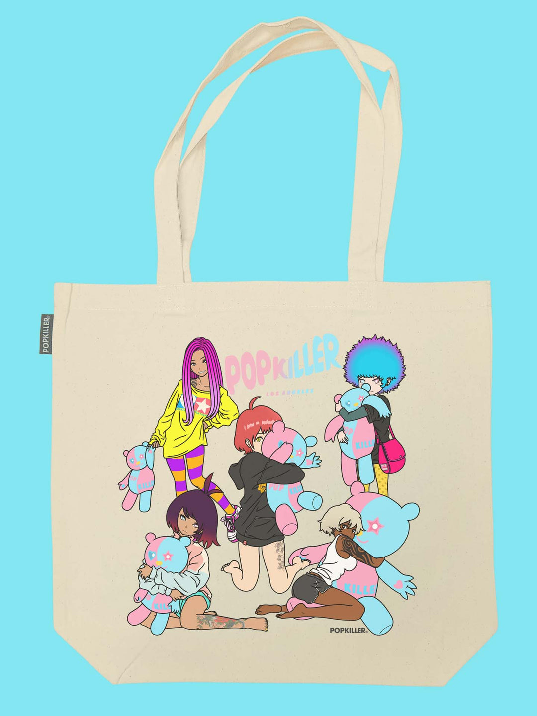 Popkiller Artist Series Sagaken Pokkila Bear Girls Tote Bag