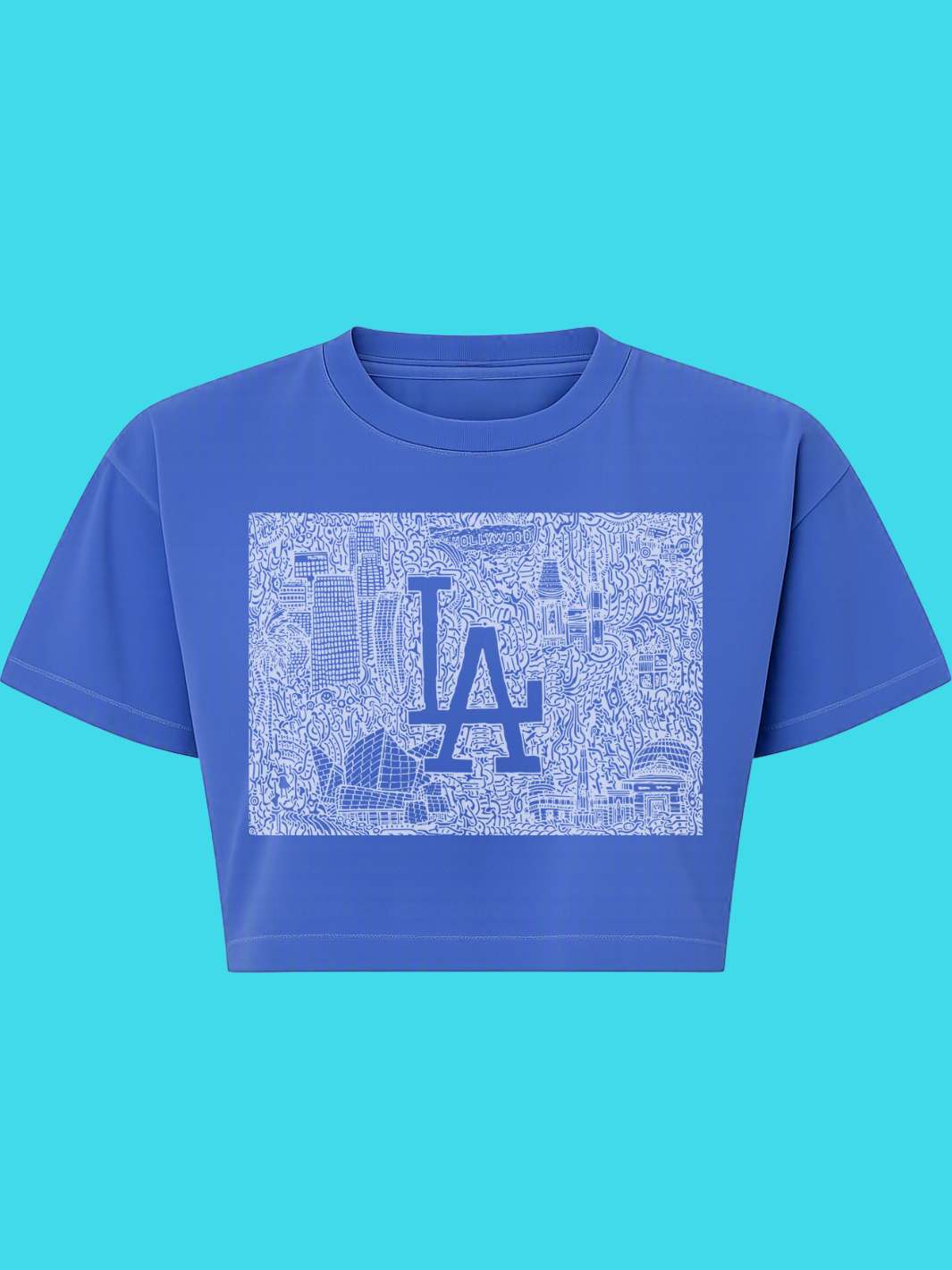 Popkiller Artist Series Daisuke Okamoto Represent LA Crop Tee