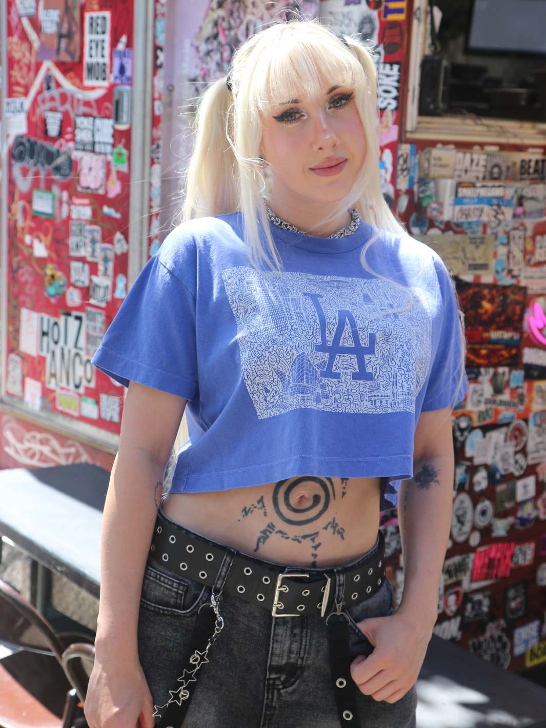 Popkiller Artist Series Daisuke Okamoto Represent LA Crop Tee