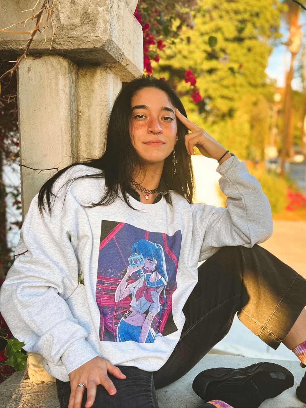 Popkiller Artist Series A.YAMI Tape Girl Pullover Sweatshirt