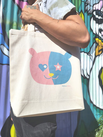 Pokkila Bear Face Tote Bag
