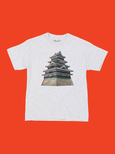 Trippy 3D Japanese castle tee.