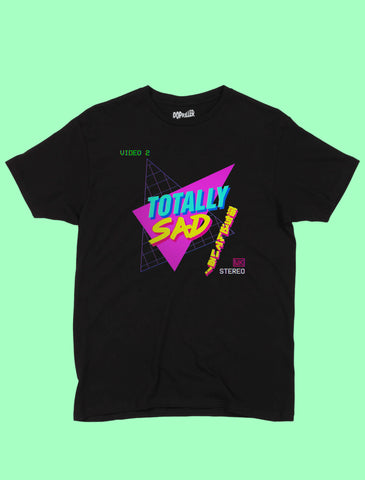 Synthwave 80s retro tech sad boy apparel.