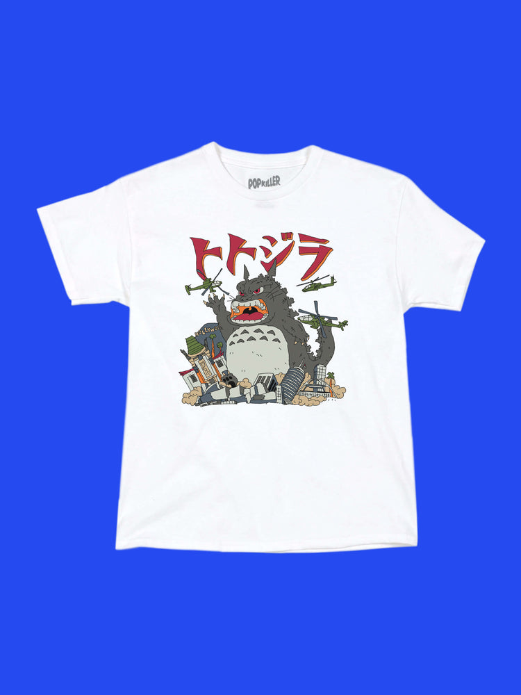 Japanese kaiju totoro graphic t-shirt.