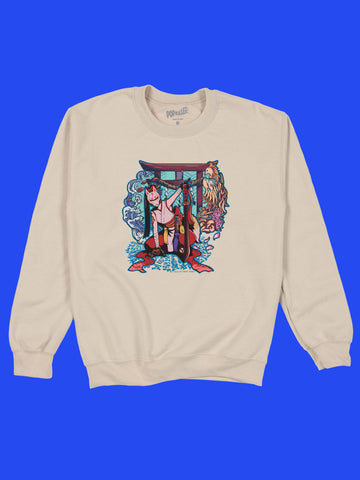 Fox anime girl ninja sweater.